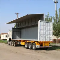 Empilhável, fácil montar cargas padrão carga de transporte e descarga 40ft lado ou recipiente aberto superior