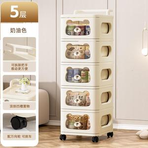 4-laags kinder opbergkast met wielen, plastic ladenkast voor babykleding, speelgoed, opbergorganizer voor slaapkamer, huis, keuken - Product Image 6
