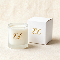 Pot à bougie en verre géométrique carré transparent de style nordique, sur mesure, esthétique, 8oz, 12oz, 16oz, pour fabricant professionnel