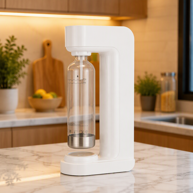 Wholesale Portable Stainless Steel Soda Machine Mini Bubble Water Maker Manual & Gas Powered Desktop Plastic Housing