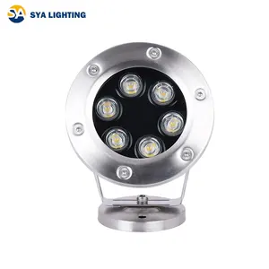 SYA-401 Pool Lampe DMX512 Steuerung RGB 6W DC12V/24V Edelstahl LED Unterwasser licht