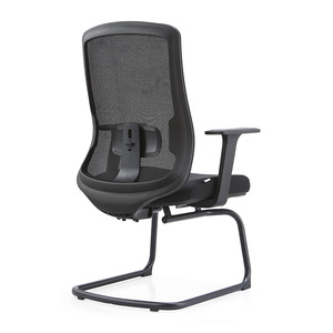 Silla elevadora de tela de malla Premium contemporánea, silla de oficina de entrenamiento fija suave para sala de reuniones - Product Image 4