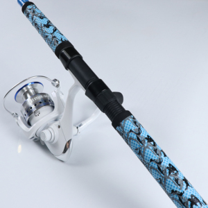 パワー塩水釣りコンボ8'0ロッド + 5000リールファイバー1セクションフィッシングロッド価格大きなナマズロッド - Product Image 1