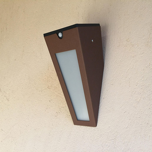 Lampe murale décorative en acier Corten, lampadaire décoratif de jardin, résistant aux intempéries, en acier Corten - Product Image 6