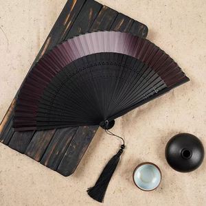 Portable Love Theme Bamboo Fan Color-Changing Folk Art Pattern Design for Halloween Chinese Year Festive Business <b>Gifts</b> New - Product Image 1