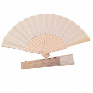 Listo para enviar, venta al por mayor, ventilador de mano para mujer, ventilador de tela de madera Natural, ventilador de mano para fiesta Rave para mujer - Product Image 3