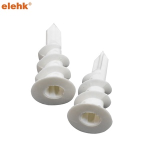 Anclaje de Nailon Autoperforante Elehk de 15*33 mm para Paneles de Yeso con Tornillos Autorroscantes, Tapón de Nailon Plástico, 100 Anclajes + 100 Tornillos - Product Image 2