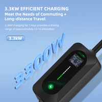 Pengisi Daya EV Portabel 33KW untuk Tesla, Arus Dapat Diatur 8A 10A 13A, Kontrol Temperatur Ganda, Perlindungan Keamanan Ganda saat Pengisian Daya