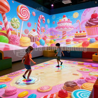 Salle de projection immersive interactive pour enfants avec technologie de cartographie 3D holographique pour une expérience intérieure pour les enfants