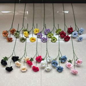 Tres <span class=keywords><strong>gardenias</strong></span> artificiales son adecuadas <span class=keywords><strong>para</strong></span> bodas, techos, techos altos y guías de caminos arreglos florales y decoración suave - Product Image 2