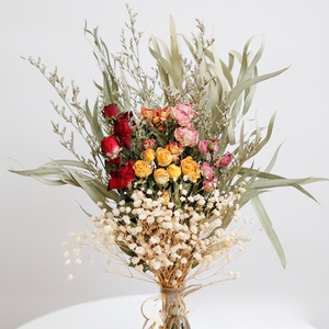 Ramo de Flores Secas de Girasol, Plantas Coloridas para Manualidades, Arte, Decoración de Bodas y Hogar - Product Image 3