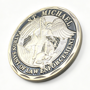 Moneda Conmemorativa de Cobre Plateada en Oro y Plata con Logotipo Personalizado, Recuerdo Turístico y Promocional Empresarial, Medalla de Metal Estampada - Product Image 3