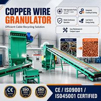 Machine de granulation de fil de cuivre commercial pour fils fins, avec une disposition compacte pour une production de granulés de cuivre purs