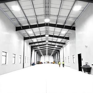 Edificio de taller de estructura de acero prefabricada sostenible de Ontario, nave modular de gran envergadura con armazón de acero ligero para apartamentos y casas rurales - Product Image 1