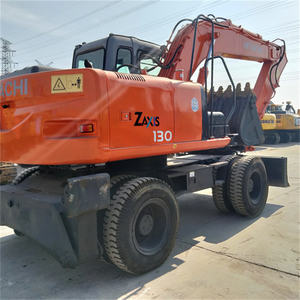 <span class=keywords><strong>Excavator</strong></span> Roda Hidrolik Bekas Hitachi ZX130w Gaya Baru Jepang 13 Ton, Mesin Penggali Seken dengan <span class=keywords><strong>Blade</strong></span> Dozer untuk Konstruksi - Product Image 3