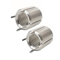 SS304 Stainless Steel Polished Finish 55 Degree Cylindrical Sealing Pipe Thread Lock Wire Insert DIN Standard for G1/2 G3/4 G1