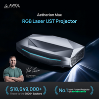 Proyector AWOL Aetherion MAX UST, 3300 ISO Lúmenes, 4K RGB, Láser Triple Puro, 6000:1, 8+128G EMMC, Google TV, Compatible con 3D, Proyector para el Hogar