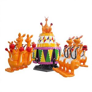 Manège Kangourou Gonflable en Acier et Fibre de Verre pour Parc d'Attractions Intérieur/Extérieur, 16 Personnes, Idéal pour Centre Commercial - Product Image 1