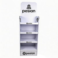 Support d'affichage en carton pliable moderne et personnalisé pour les produits électroniques en supermarché