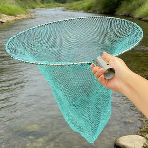 Tête de épuisette en acier inoxydable antirouille légère, portable <span class=keywords><strong>et</strong></span> durable avec filet en nylon pour la pêche en rivière – Vente chaude <span class=keywords><strong>Vietnam</strong></span> Thaïlande - Product Image 2