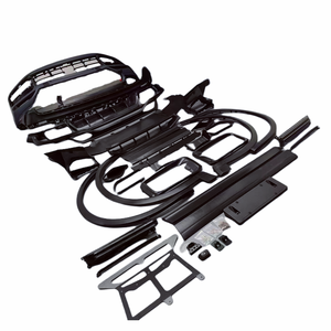 Para el <span class=keywords><strong>Porsche</strong></span> Cayen 9Y0 actualización TurboS estilo PP moldeado por inyección parachoques delantero parachoques trasero falda lateral kit de carrocería - Product Image 1