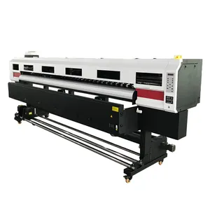 Imprimante grand format à encre éco-solvant CMJN et blanche avec tête d'impression i1600