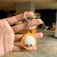 Joli porte-clés anti-stress en PVC, motif dessin animé mignon, accessoires pour sac