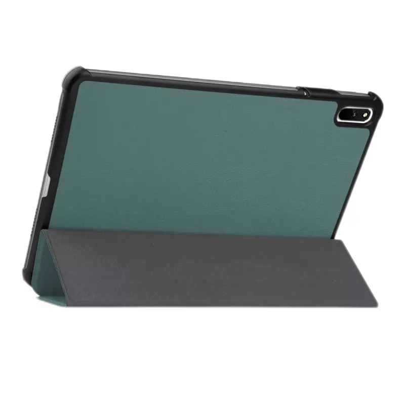 Casbuddy fabbrica all'ingrosso regolabile Trifold sottile pieghevole funzione Wake Up TPU PU Tablet Folio Case con Slot per penna per iPad
