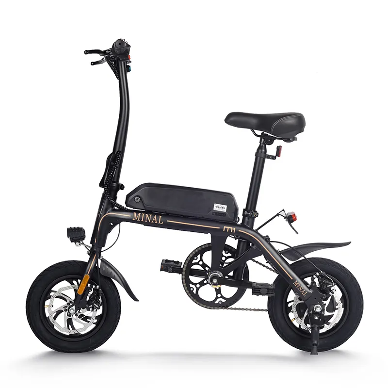 Sepeda listrik sepeda lipat, e-bike Mini lipat 250w 25km/jam 12/16 inci