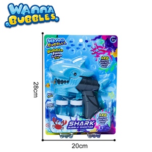 Juego al aire libre <span class=keywords><strong>de</strong></span> verano, juguete <span class=keywords><strong>de</strong></span> tiburón, pez, <span class=keywords><strong>burbujas</strong></span>, <span class=keywords><strong>pistola</strong></span> <span class=keywords><strong>de</strong></span> <span class=keywords><strong>burbujas</strong></span> con luz y música - Product Image 6