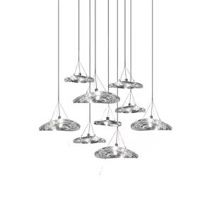 Современная Роскошная художественная декоративная светодиодная хрустальная люстра Подвесная лампа в форме манты-луча - Product Image 6