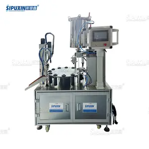 Full Automatic Chuck Filling And Capping Machine For Mascara Eye Black Lipstick Lip Glaze Lip Gloss