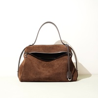 Nouveauté 2026 : Sacs à bandoulière en daim pour femmes, sacs à main simples et mixtes en cuir véritable de luxe de créateur chinois pour femmes et dames, vente en gros