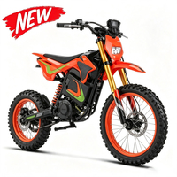 Moto tout-terrain électrique F18 à transmission intermédiaire avec freins à disque hydrauliques et système de suspension intégrale