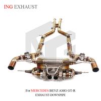ING pour Mercedes Benz AMG GTR 4.0T 2017 + tuyau d'échappement Catback titane Valvetronic tuyau d'échappement avec pièces de Performance automatique de soupape OEM