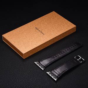 고급 조정 가능한 스트랩 미친 말 가죽 교체 밴드 애플 워치 38 40 41 42 44 45 mm Iwatch 시리즈 9 8 7 6 용 - Product Image 4