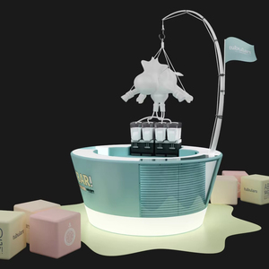 M2 Display Modern Round <span class=keywords><strong>Bar</strong></span> Juegos de muebles Led Light <span class=keywords><strong>Green</strong></span> Creative Small <span class=keywords><strong>Bar</strong></span> Counter Shopping Mall Milk <span class=keywords><strong>Bar</strong></span> - Product Image 3