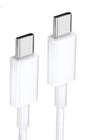 Kabel pengisi daya cepat untuk kamera dan komputer, 1M TPE USB tipe-c ke kabel tipe-c pengisian daya Cepat 3A