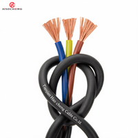 Kabel Pompa Submersible JHS Selubung Karet Tahan Air Inti Tembaga 450/750V untuk Motor Bawah Air