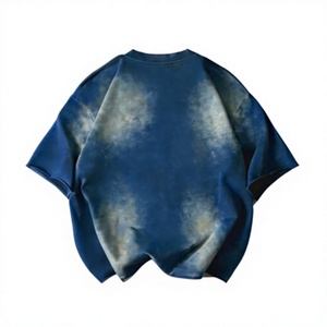 Camiseta informal y elegante para hombre, de gran tamaño, transpirable, de algodón, holgada, de manga corta, con bolsillo, de punto de algodón, para verano. - Product Image 2