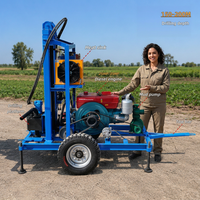 Foreuse de puits d'eau simple et portable 200m 25 HP foreuse à eau diesel pour irrigation agricole