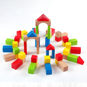 100 Pcs Beech Rainbow Diy Building Block Sets Stacking Kit Children Games Montessori Baby Educational Toys for Kids Boys Girls - Product Image 3
