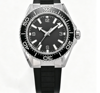Montre de plongée automatique de haute qualité pour hommes, bracelet en acier inoxydable, cadran lumineux, étanche, montre-bracelet pour hommes d'affaires