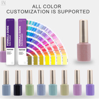 Bouteilles en verre vides de luxe pour gel UV, 5 ml et 7 ml, avec bouchon pinceau, personnalisables avec logo OEM/ODM, fournisseur d'emballages pour nail art, vente en gros d'usine