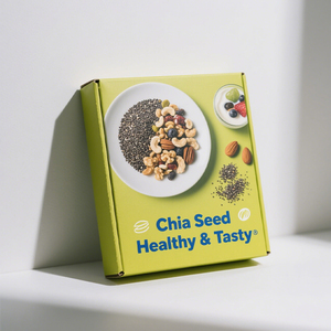 Snacks de Proteína Vegana con Chía y Mezcla de Nueces, Caja de Cartón Reciclable, Biodegradable y Ecológica con Logotipo Personalizado Disponible - Product Image 2
