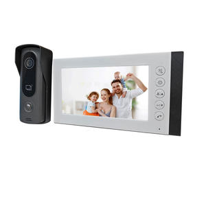 ערכת טלפון לדלת עם מסך מגע 7 אינץ' ברזולוציית 1080p, מצלמה מובנית, עמידות למים בתקן IP65, ראיית לילה, תואם Tuya, מאושר CE, ROHS ו-FCC. - Product Image 1