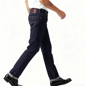 Jeans de marque <span class=keywords><strong>501</strong></span> en gros, de haute qualité, pour femmes, coupe <span class=keywords><strong>slim</strong></span>, confortables, style hip-hop, décontractés, taille haute, jambe droite, avec logo - Product Image 4