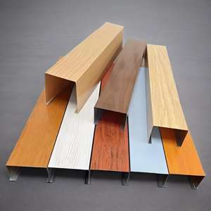 Best-seller Plafond en <span class=keywords><strong>imitation</strong></span> bois massif Centre commercial Décoration d'hôtel Plafond carré en aluminium Tube carré en aluminium grain de bois - Product Image 6