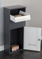 Boîte aux lettres en acier pour la maison, armoire de livraison de colis extérieure, armoire de livraison de colis de grande taille pour le jardin