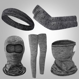 Ice Silk Cooling Sun Protection Sleeves Leg Sleeves Face Mask Headband UV Protection Cycling Outdoor Sports Unisex - Product Image 1